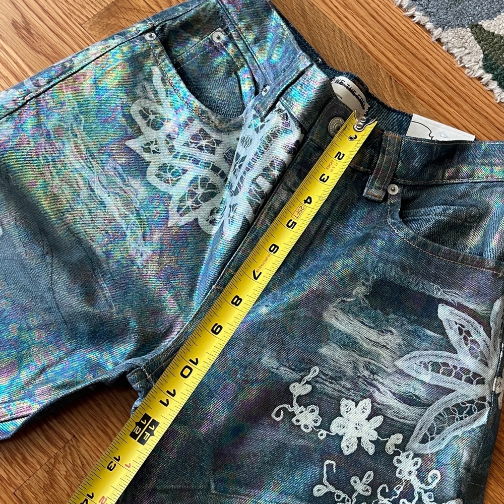 We The Free Tinsley Printed High-Rise Illusions Jeans Size 26 NWT - Picture 9 of 16